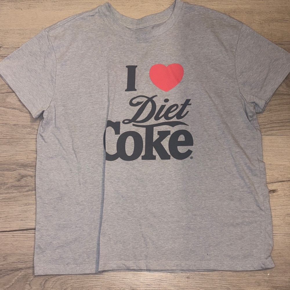 Diet Coke 'I ❤️ Diet Coke' Gray Short Sleeve Tee